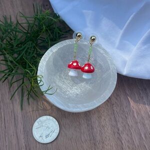Mushroom dangle earrings